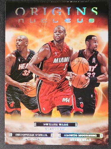 Dwyane Wade/Shaquille O'Neal/A. Mourning 2022-23 Origins NUCLEUS Insert Card 24 - Afbeelding 1 van 2