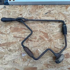 Vintage / Antique Corner Brace Hand Drill Swivel Works