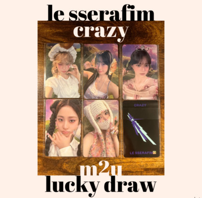 Le Sserafim - 4th Mini Album CRAZY - M2U Lucky Draw - Official Photocard