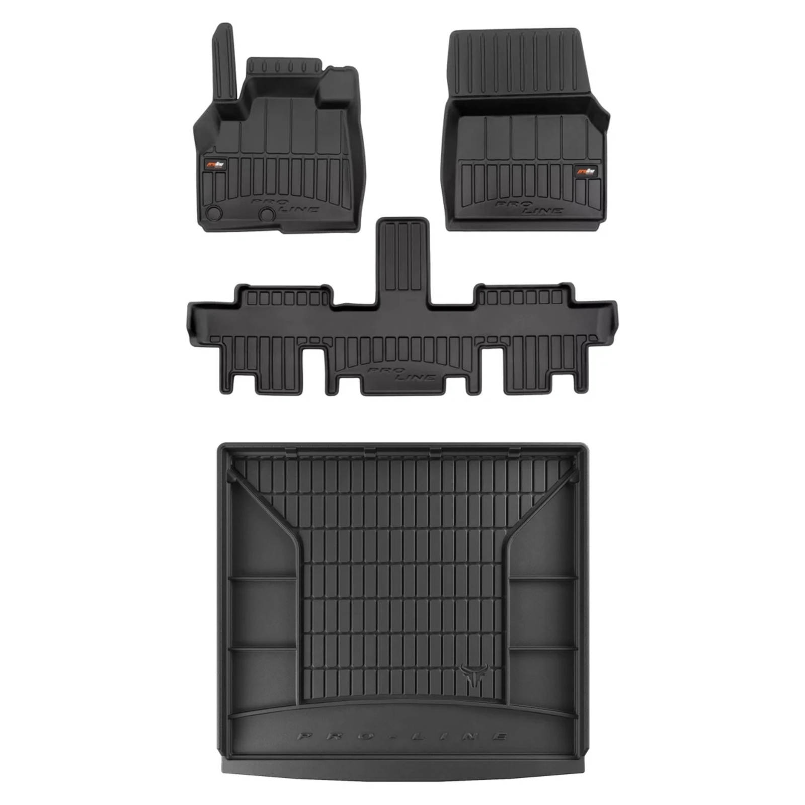 Tapis de sol auto sur mesure Renault Espace IV anti-boue et coffre Frogum