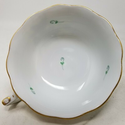 Herend ~ Chinese Bouquet-Green ~ Cup & Saucer Set ~ 734 /AV ~ Mint Herend ~ Chinese Bouquet-Green ~ Cup & Saucer Set ~ 734 /AV ~ Mint