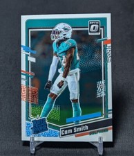 Cam Smith Rated Rookie RC 2023 Donruss Optic Football Card #268 Miami Dolphins. rookie card picture