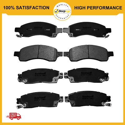 Front & Rear Ceramic Brake Pads For Buick Enclave Chevy Traverse Acadia Outlook
