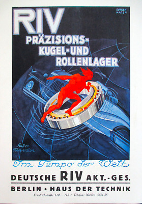 BLACH & DECKER DENES+FRIEDMANN+ R.I.V. KUGELLAGER WERBUNG 1929 AUTO  MOTOR