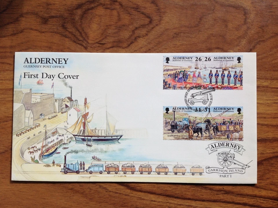 GB - ALDERNEY 1997 Garrison Island First Day Cover Unaddressed. Free UK P&P - Image 3 of 3