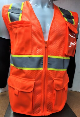 トップス PORTRAITE Over Vest Hi-Vis Orange Harley-Davidson Men's Hi-Vis Orange Riding Vest