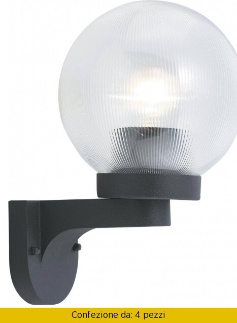 Occasione Set 4 Lanterne Parete G. DEL RE - Luce Globo 60W Esterni