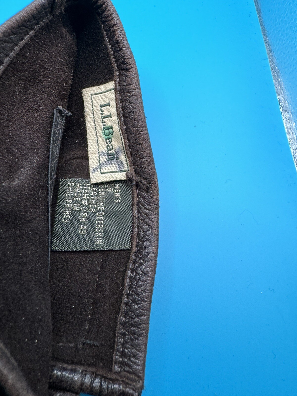 LL Bean Leather Gloves Mens Large eBay