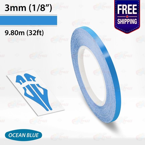 1/8" PIN STRIPES Car Model Motorcycle Truck Decals Line TAPE Vinyl Stickers 3mm - Bild 25 von 51
