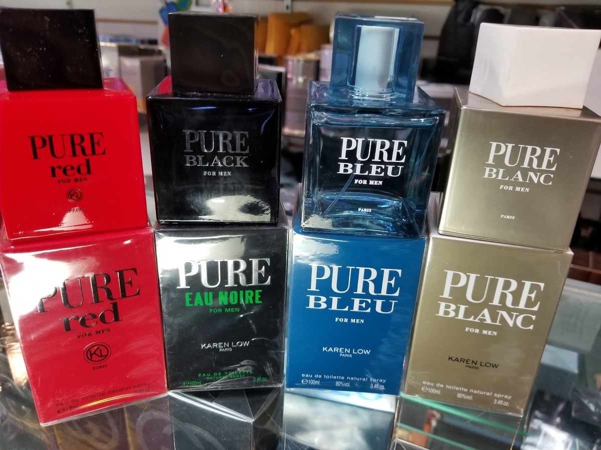 Pure BLANC BLEU RED EAU NOIRE by Karen Low oz 100 ml EDT Spray  SEALE
