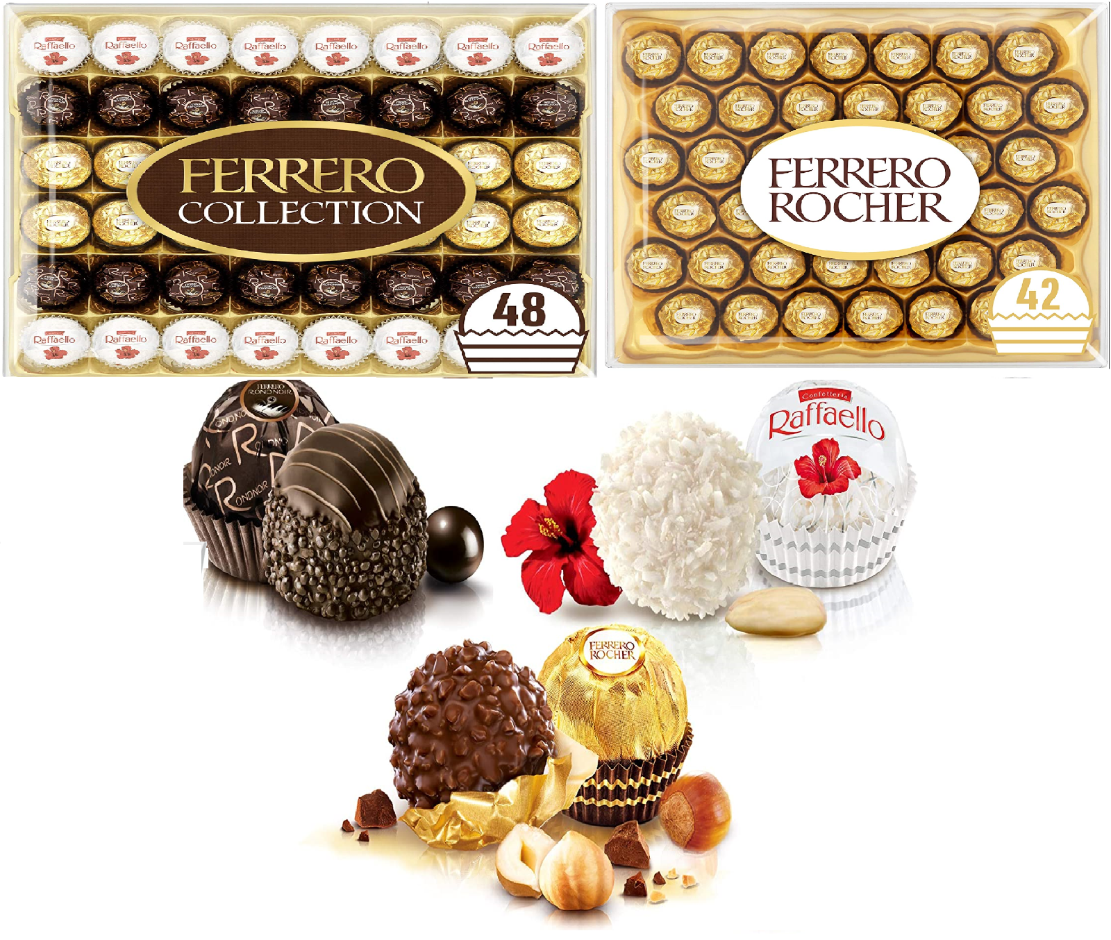 Ferrero Rocher USA on Instagram: Our Ferrero Collection Grand Assortment  has the three Ferrero Collection flavors you love, plus two NEW divine  chocolates to indulge in. 🟤 Ferrero Cappuccino, a creamy, coffee-infused