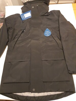 Men's XS Berghaus Breccan Insulated Parka Jacket Black