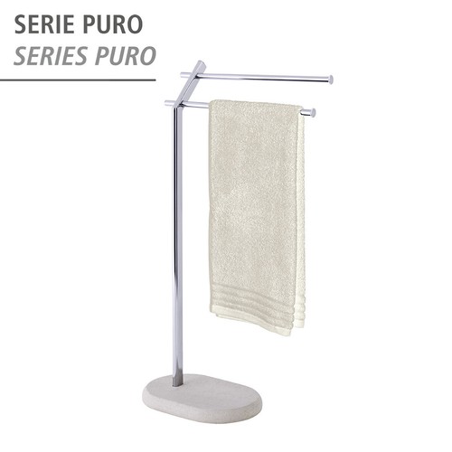 WENKO Handtuch Ständer PURO Kleider Halter Stangen Freistehend Edelstahl Bad WC - Bild 4 von 8