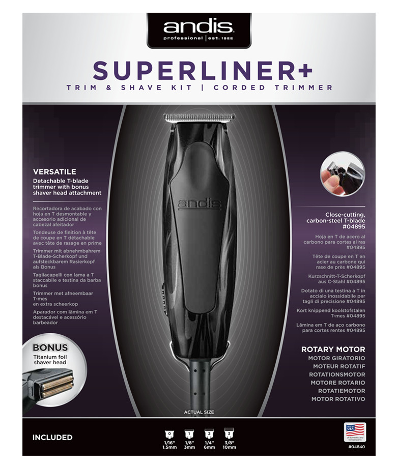 Andis Professional Superliner+ Trim & Shave Kit Corded Trimm