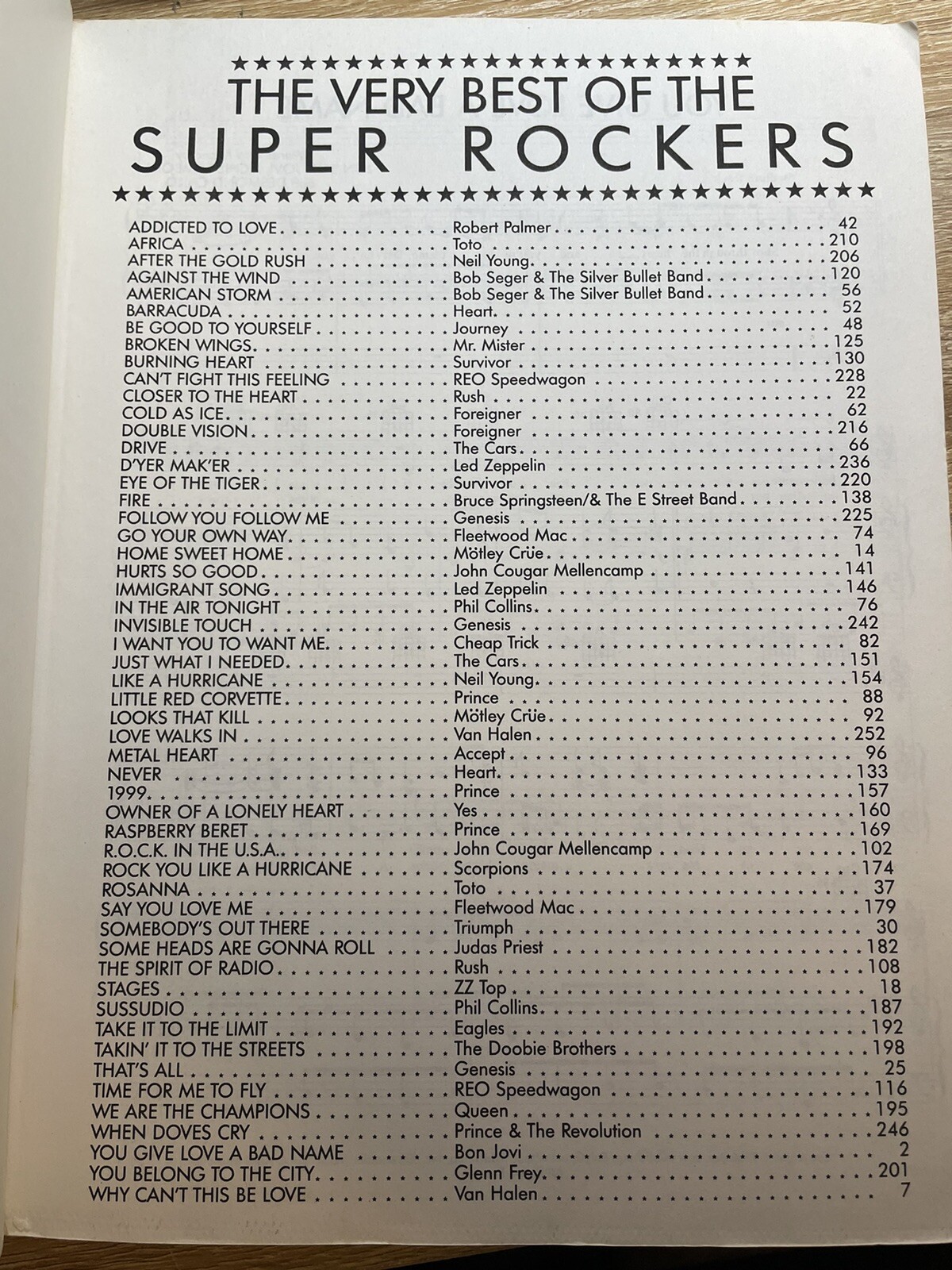 The Very Best Of The Super Rockers, Songbook | eBay