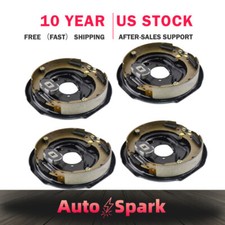 4pk New 12 X 2 Electric Trailer Brake Assembly Kit For 5200-7000 Lbs Axle 4pk New 12 X 2 Electric Trailer Brake Assembly Kit For 5200-7000 Lbs Axle