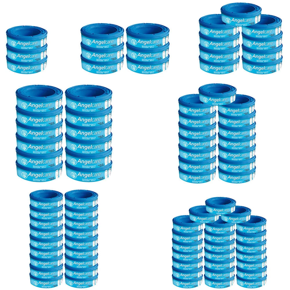 Angelcare Nachfüllkassetten für Windeleimer Comfort Plus & Deluxe geruchsdicht