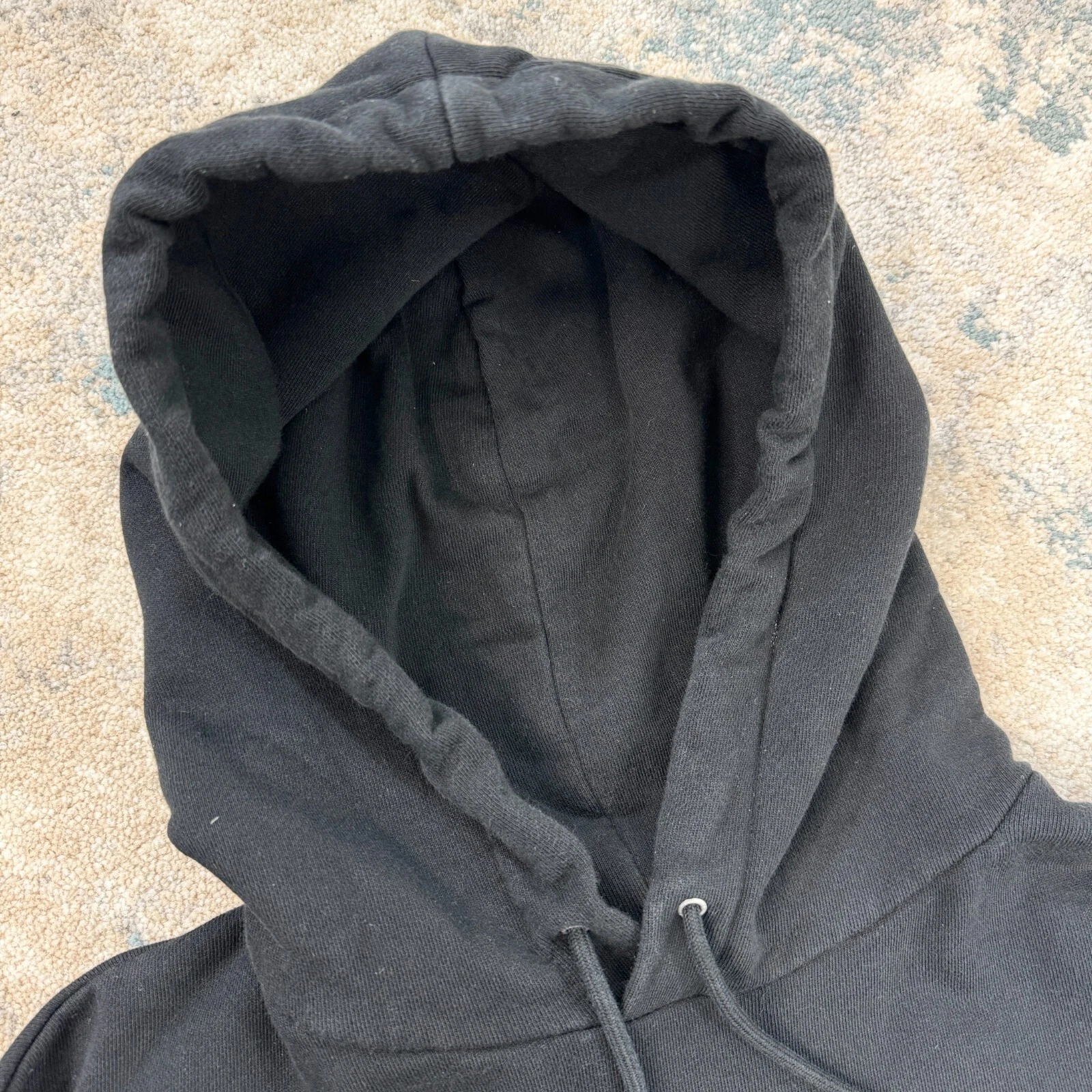 Felpa con cappuccio Celine x Heidi Slimane spilla di sicurezza nera prezzo consigliato £ 1000 ^