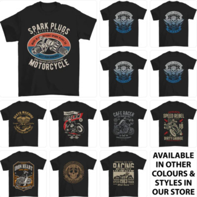 Biker T-Shirt Motorrad Motorrad lustig Cafe Racer Chopper 13