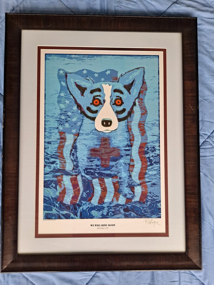 Katrina 2005 signed rodrigue blue dog prints | eBay