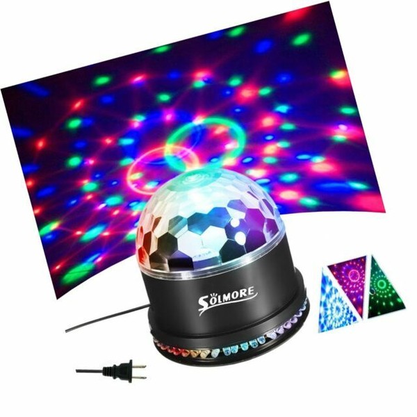 Disco Ball Lights Solmore 12w Sound Actived RGB LED Party Stage DJ