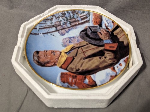 1990s Franklin Mint "John Wayne, Pine Ridge" By Robert Tanenbaum w/ COA - LNIB - Picture 11 of 12