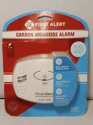 First Alert Carbon Monoxide Alarm Model: CO400 Battery Powered Alarm      B