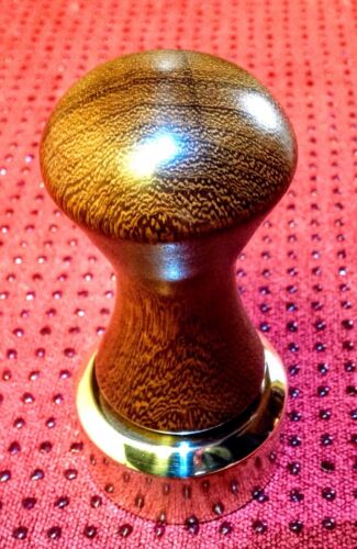 Bespoke Coffee Tamper 51mm brass and mahogany  handle, Made to order your size - 第 1/4 張圖片