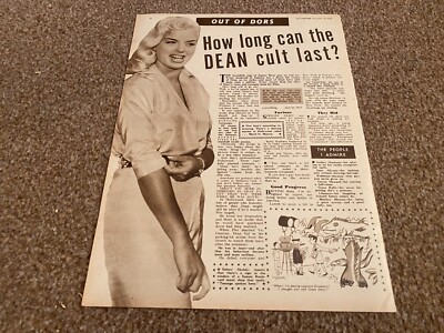PCTBK1 PICTUREGOER ARTICLE & PICTURE. THE DIANA DORS COLUMN
