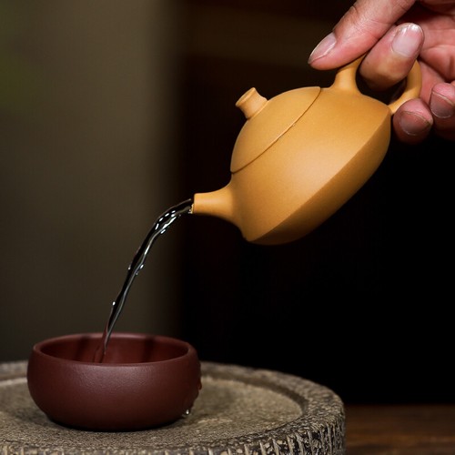 Chinese Yixing Tea Pot Zisha Duan Clay Marked Kungfu Tea Pot 110ml For Puer Tea - Picture 9 of 12