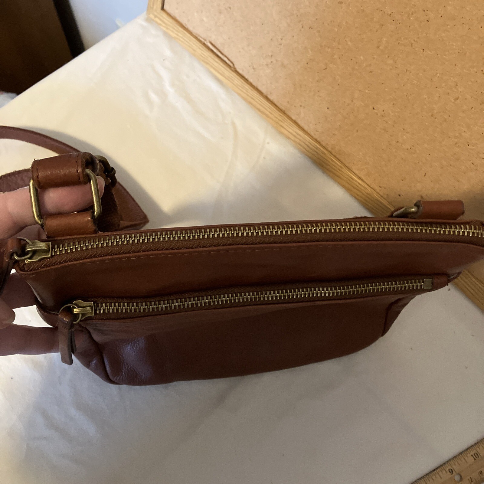 Margot New York Brown Leather Crossbody - image 5