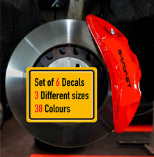 6 X Compatible With Audi E-tron Gt Brake Caliper Decals Stickers