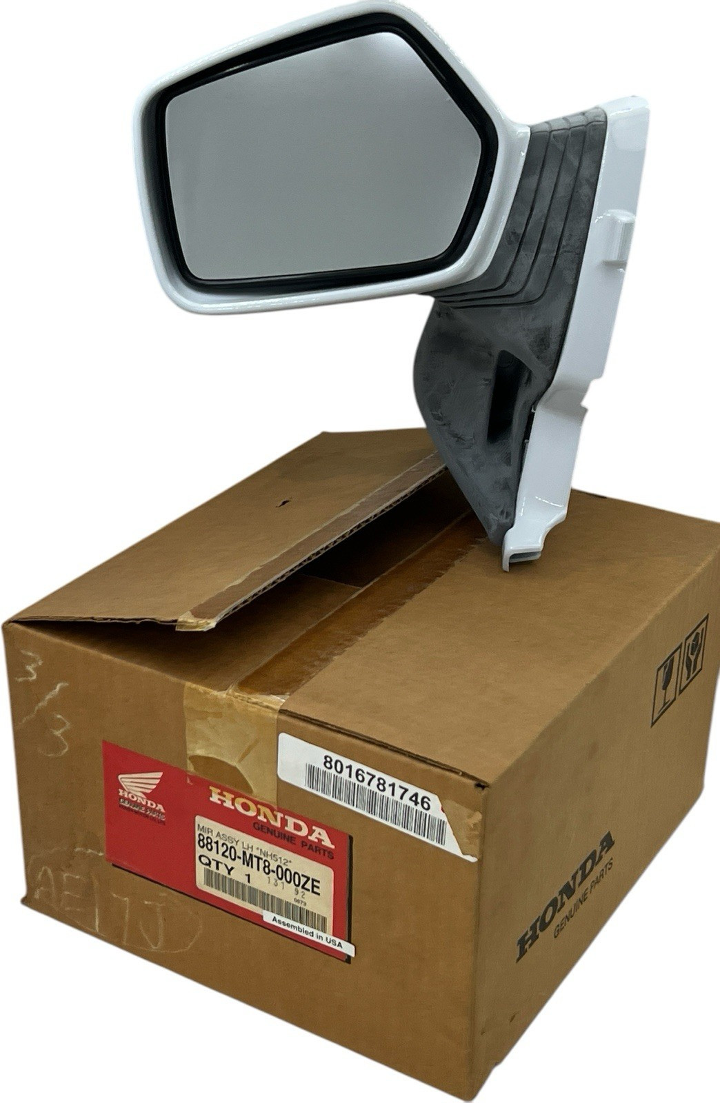Genuine Honda 88120-Mt8-000Ze GL1500 Goldwing Motorycycle LH Mirror Polor White
