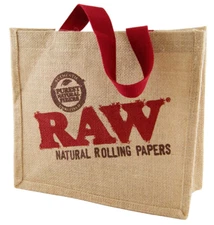 RAW Rolling Papers BURLAP Carry All TOTE BAG