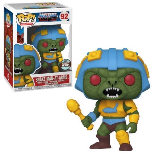 SNAKE MAN-AT-ARMS MOTU 92 Funko Pop Vinyl New in Mint Box + Protector