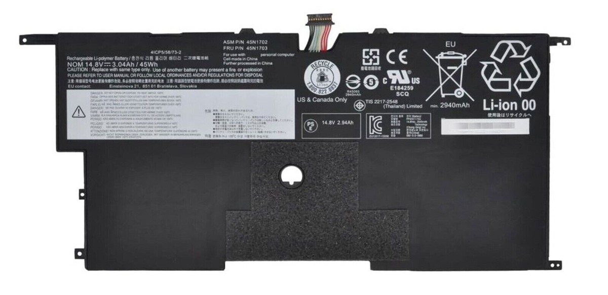 Battery For Lenovo ThinkPad X1 Carbon Gen 2 20A7 20A8 45N1703