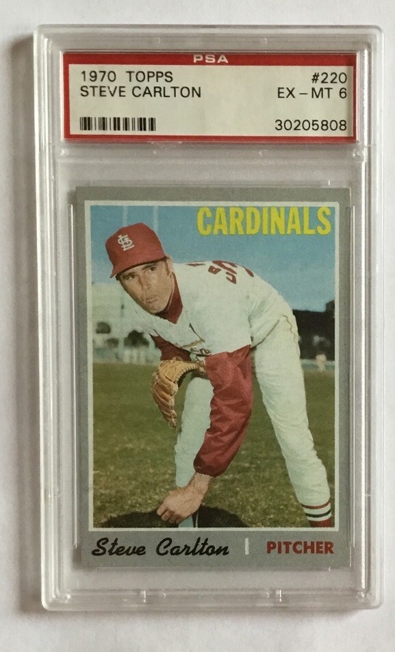1970 Topps Steve Carlton #220 Graded PSA 6