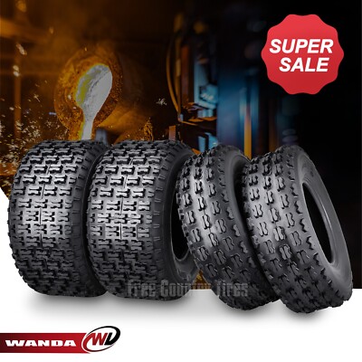 Wanda Sport ATV Tires 4 - 22x7-10 Front & 22x10-9 Rear Set For GNCC Racing 22x7x10 Atv Tires - Foto 4