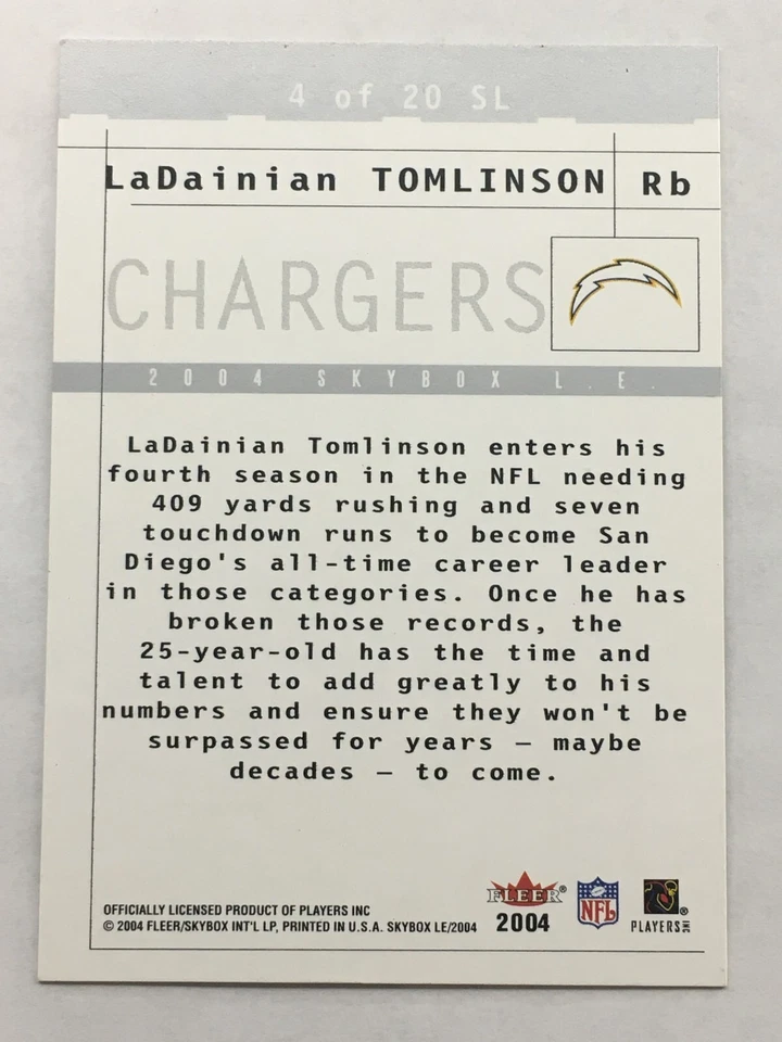 Joey Harrington 2004 Skybox Limited Edition Sky's The Limit #12 Detroit Lions - Image 2 of 2