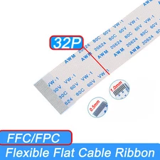 FFC Flexible Flat Cable Ribbon Forward/Reverse 32Pin Pitch 0.5mm/1.0mm AWM 20624