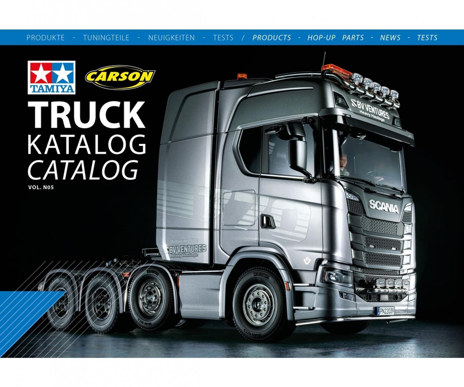 Tamiya/Carson C990148 RC Truck Catalogue Volume 5, 2023/24 (English/German), NEW