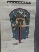 Mellissa Shirley Hand Painted Needlepoint Debbie Mumm Design DM 112-A Blue Jay