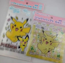 DAISO Seria Pokemon character zipper Bag 5 pcs 6 pcs sets from Japan limited