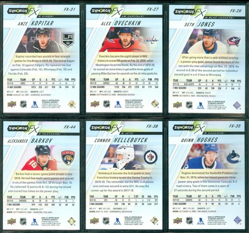 2020-21 UPPER DECK SYNERGY RED CODES NHL HOCKEY SEE LIST - Picture 325 of 363