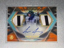 2023 Bowman Inception Jace Jung Autograph Dual Relic Patch RC #25/25 Tigers
