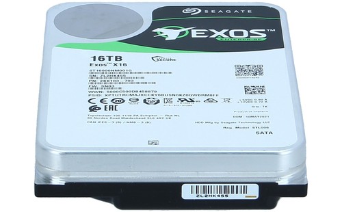 SEAGATE - ST16000NM001G - Exos X16 ST16000NM001G - Festplatte - 16 TB - Afbeelding 1 van 3