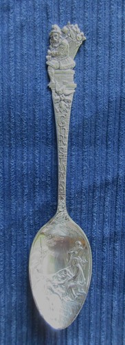 Sterling Souvenir Spoon of Santa Claus/Merry Christmas - Nativity Scene 5 7/8" - 第 1/7 張圖片