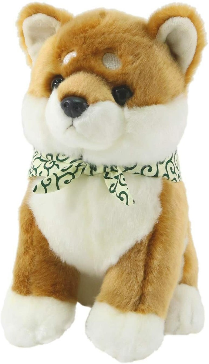 kawaii Sitting Shiba Inu Dog with Neckerchief Plush Doll Stuffed