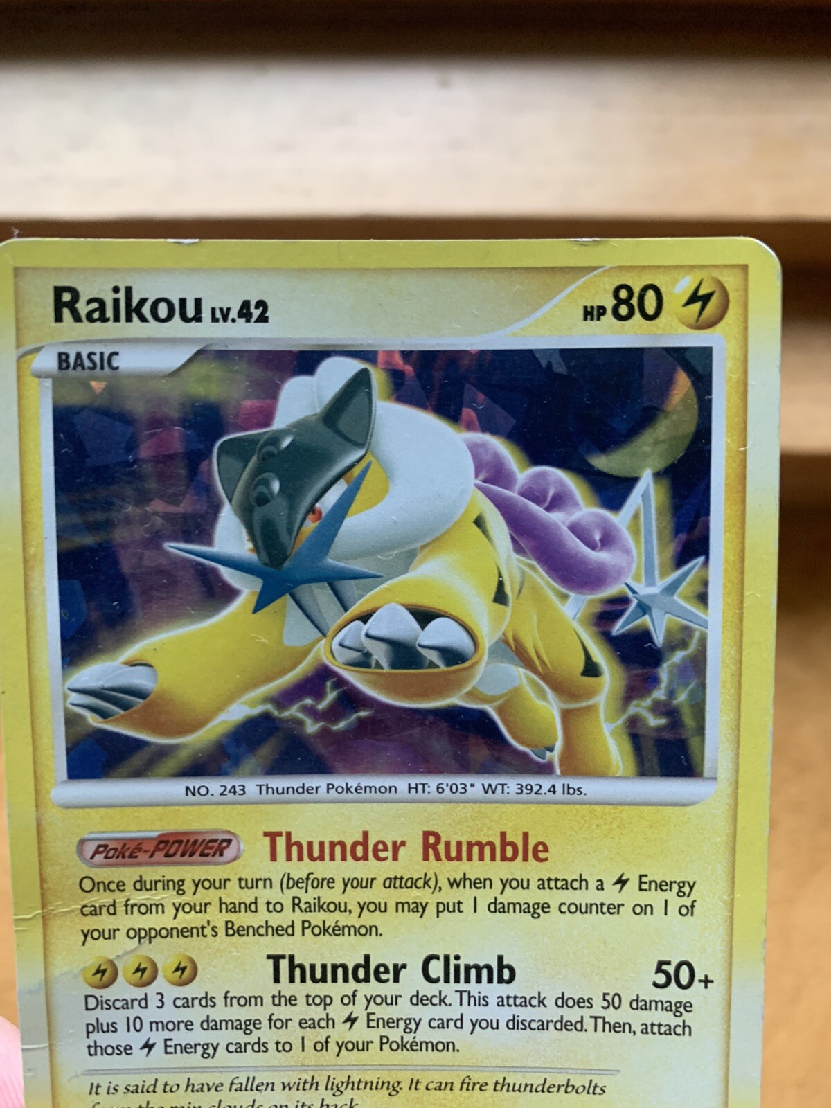 Pokémon Secret Wonder Raikou Promos 16/132 Cracked Ice Holo (HP