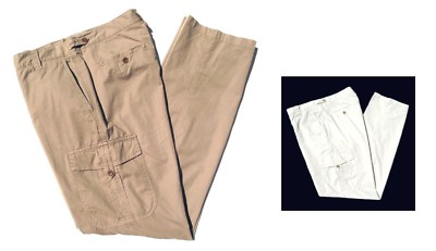 NWT ''Cerruti Jeans'' Lightweight Cotton Cargo, Button-Fly Pants-COLOR/SIZE CHOICE